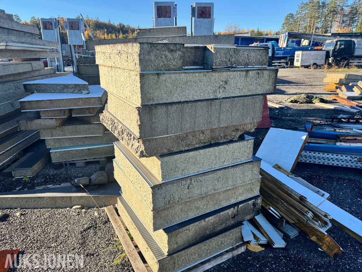Parti sandwichplater i ulike dimensjoner - flere paller