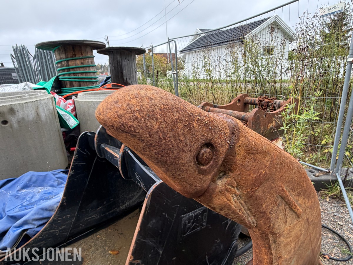  Rippertann til gravemaskin - S70 feste