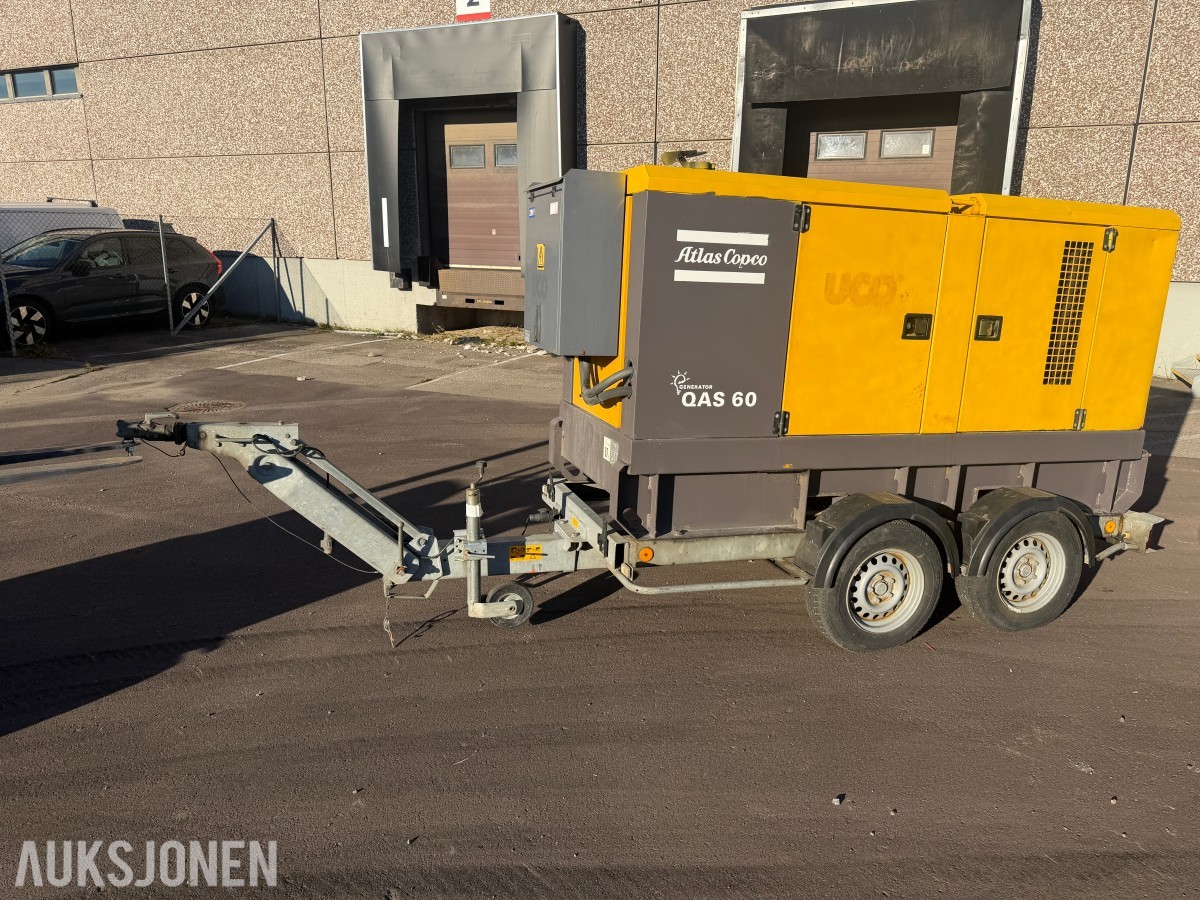 2011 Atlas Copco QAS 60 strømaggregat - 230V / 400V