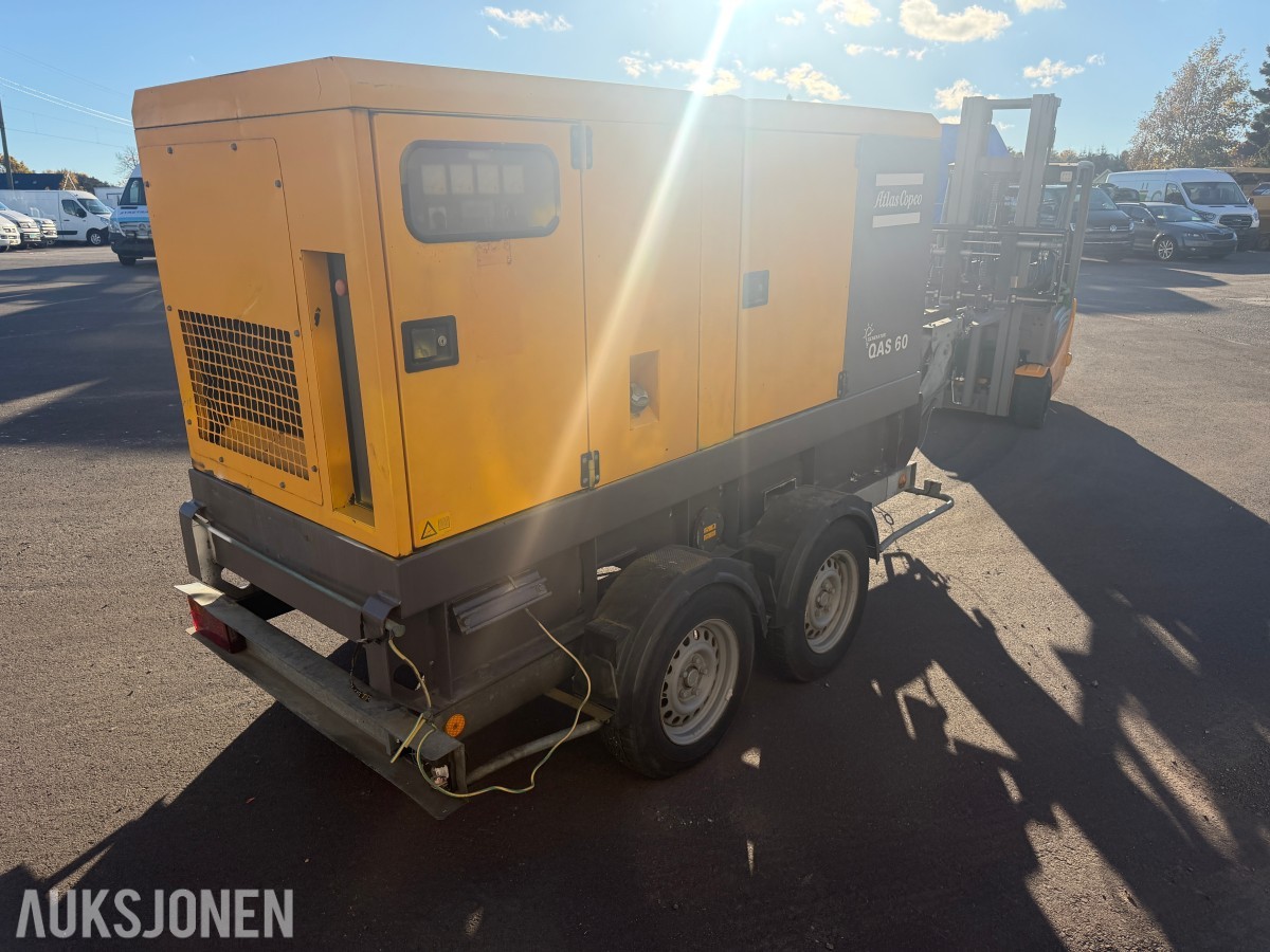 2011 Atlas Copco QAS 60 strømaggregat - 230V / 400V