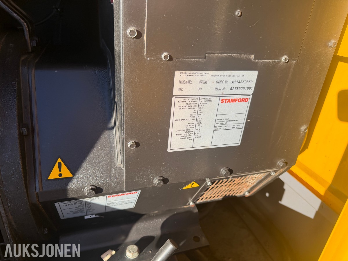 2011 Atlas Copco QAS 60 strømaggregat - 230V / 400V