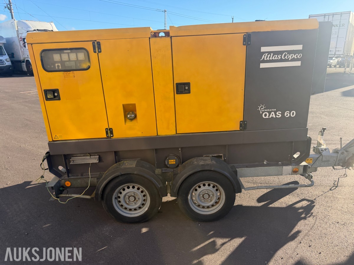 2011 Atlas Copco QAS 60 strømaggregat - 230V / 400V