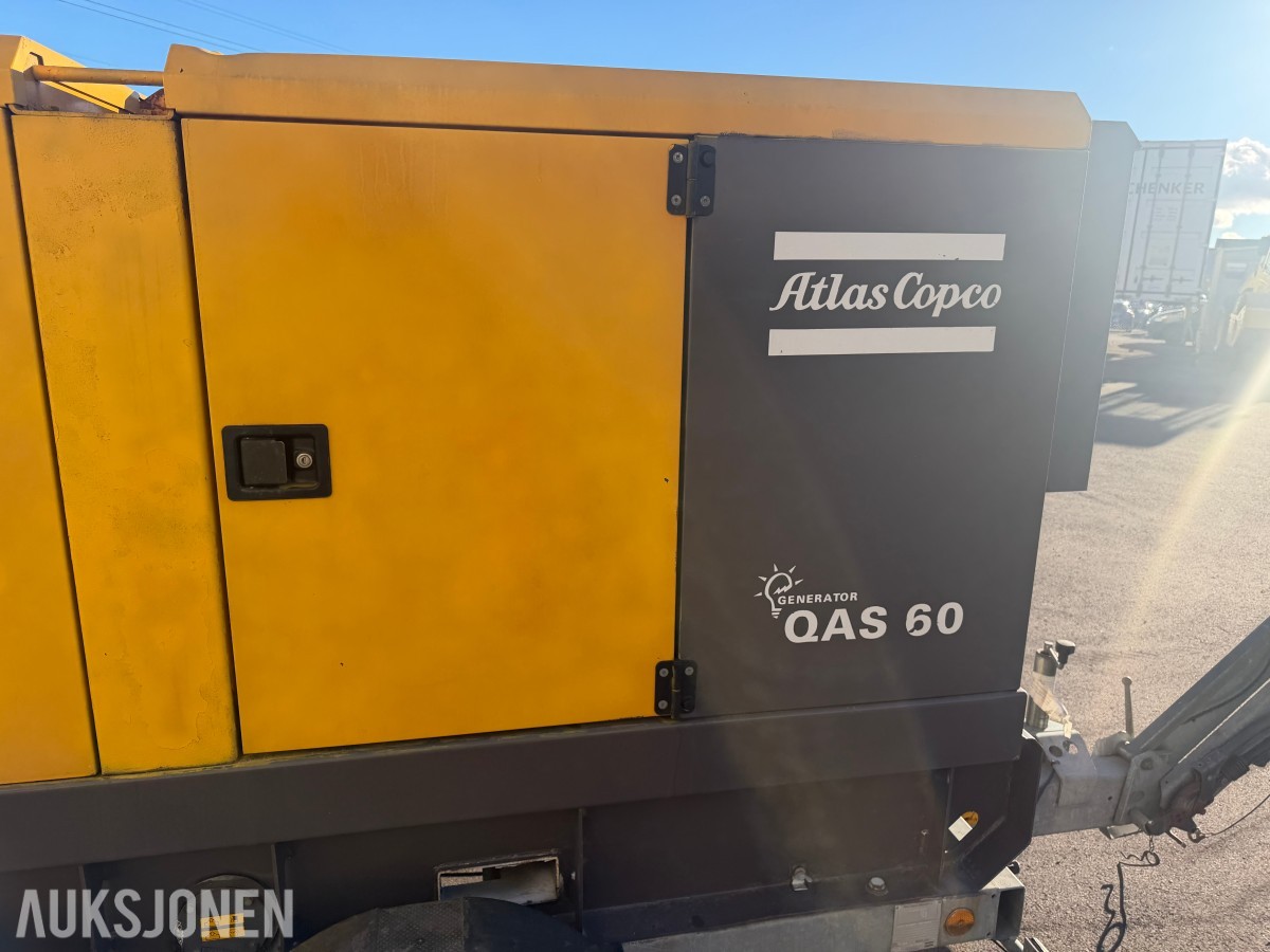 2011 Atlas Copco QAS 60 strømaggregat - 230V / 400V