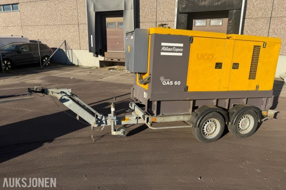 2011 Atlas Copco QAS 60 strømaggregat - 230V / 400V