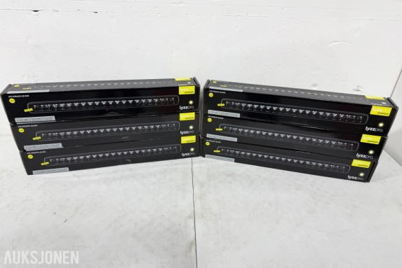 6 stk Lyzzpro Premium LYZ Stealth 20 ECE LED-bar 105 W
