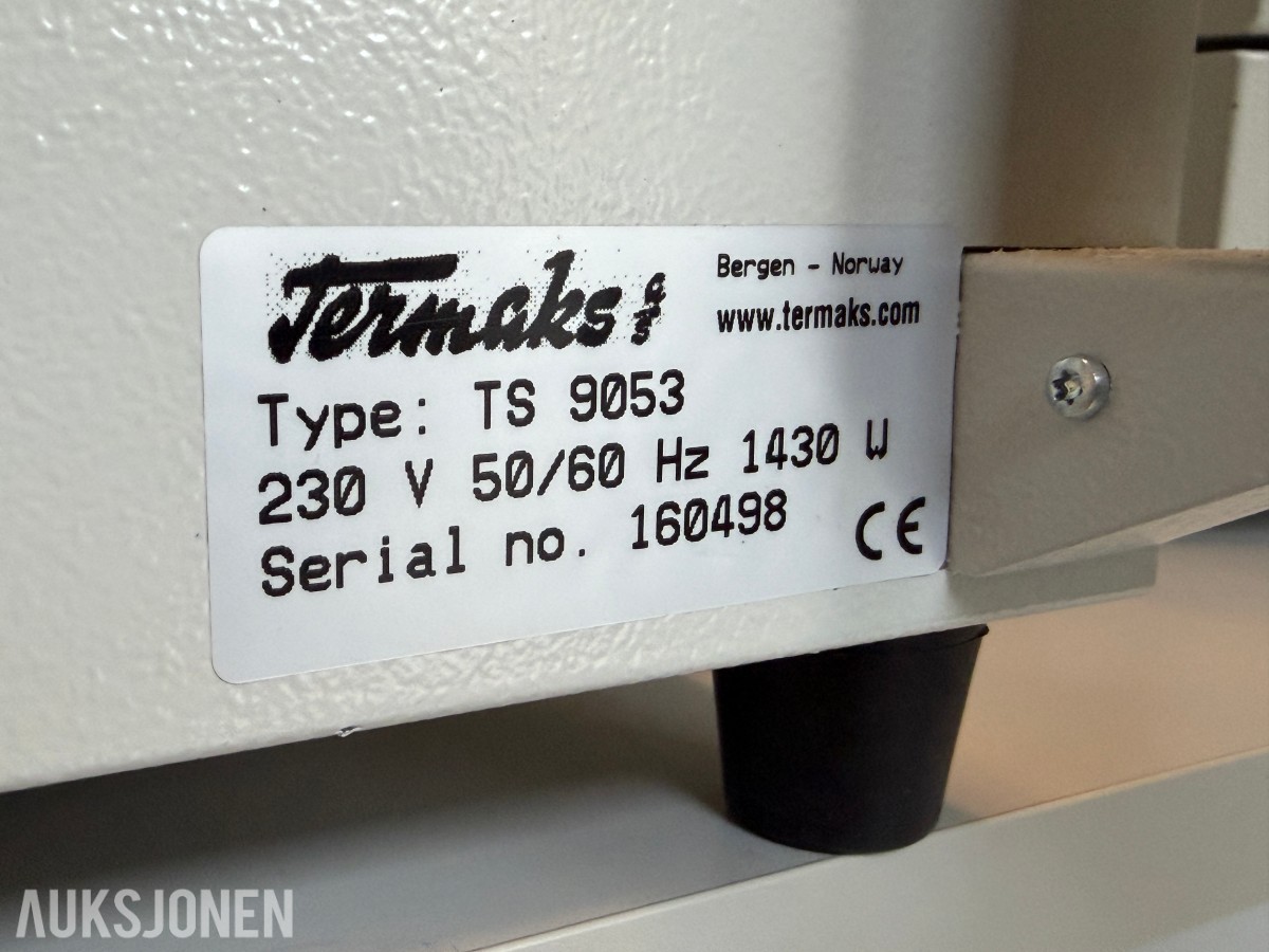 Termaks TS 9053 tørrsterilisator / laboratorietørkeskap – 53 liter