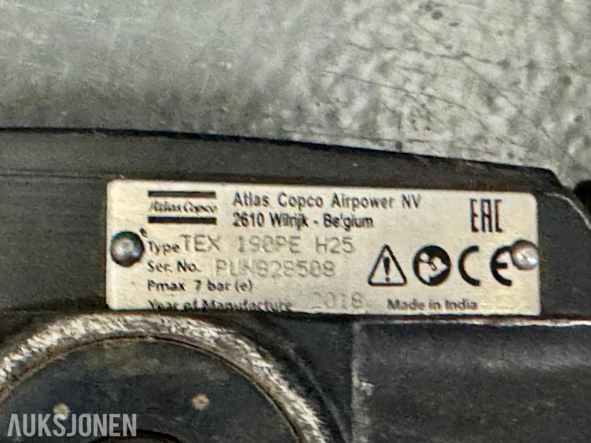 2018 Atlas Copco TEX 190PE H25 Meiselhammer med trykkluftdrift