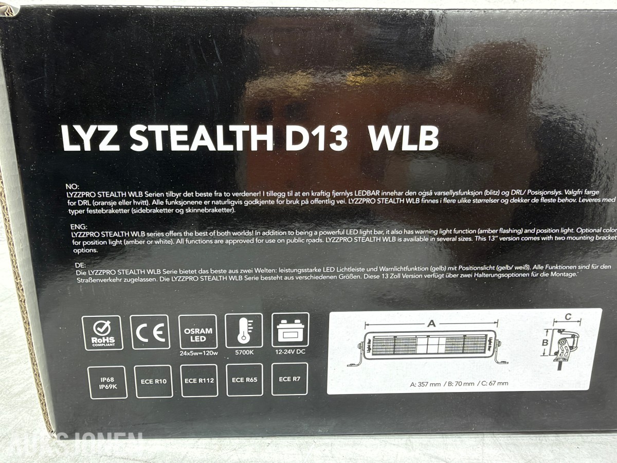 Lyzzpro Premium Stealth LED-ekstralys