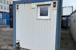 Sanitærcontainer med WC, dusj og garderobe