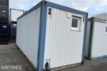 Sanitærcontainer med WC, dusj og garderobe