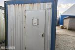 Sanitærcontainer med WC, dusj og garderobe