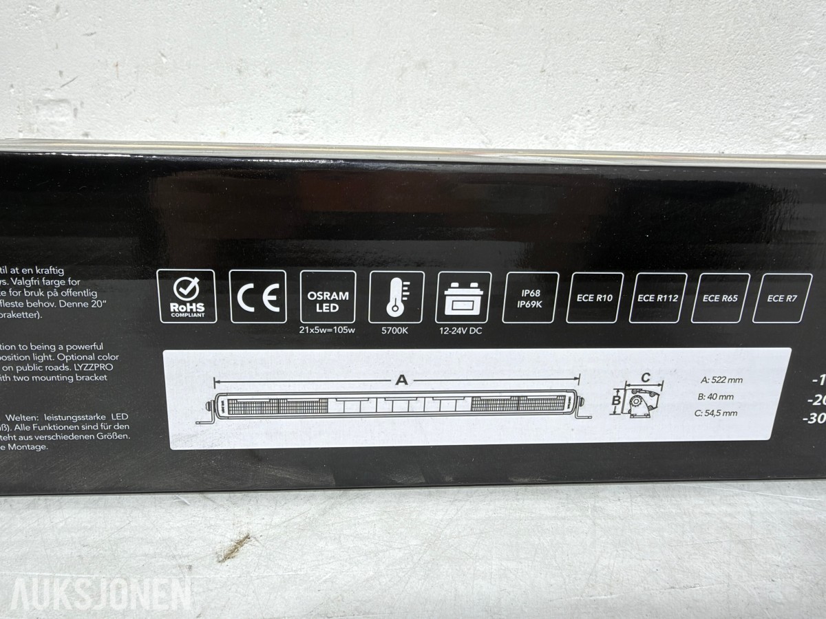 Lyzzpro Premium Stealth WLB LED-ekstralys