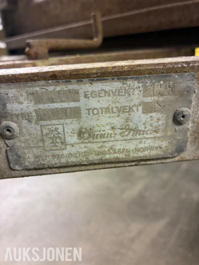 1974 Varehenger 499 kilo totalvekt