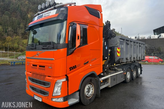 2021 Volvo FH 540 kranbil - EU-Godkjent - Effer 395/5S kran - JOAB krokløft - 77 008 km Euro 6