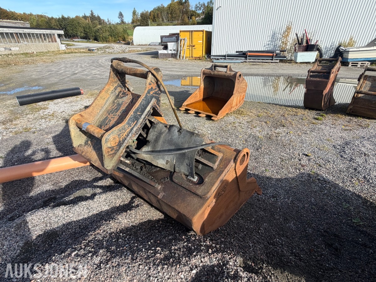 Hydraulisk tilt-/pusseskuffe - S70 Feste
