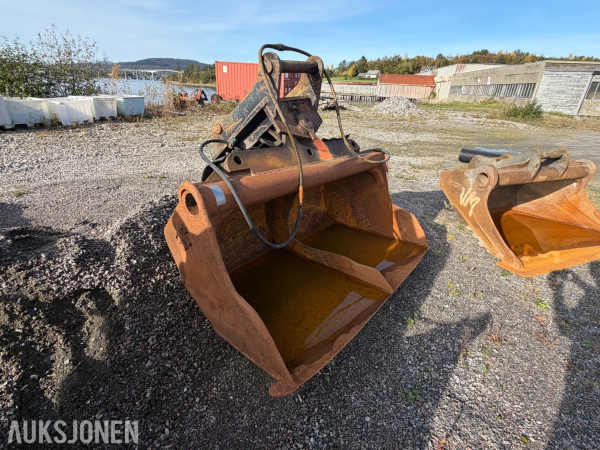 Hydraulisk tilt-/pusseskuffe - S70 Feste