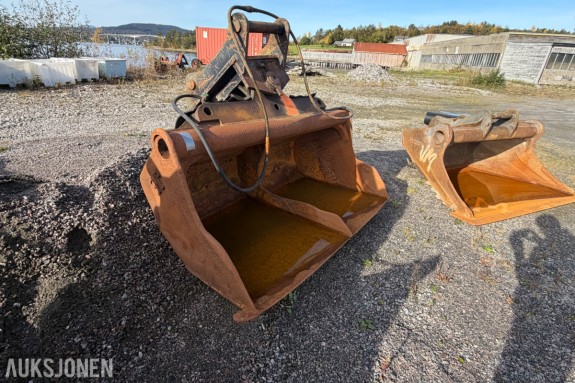 Hydraulisk tilt-/pusseskuffe - S70 Feste
