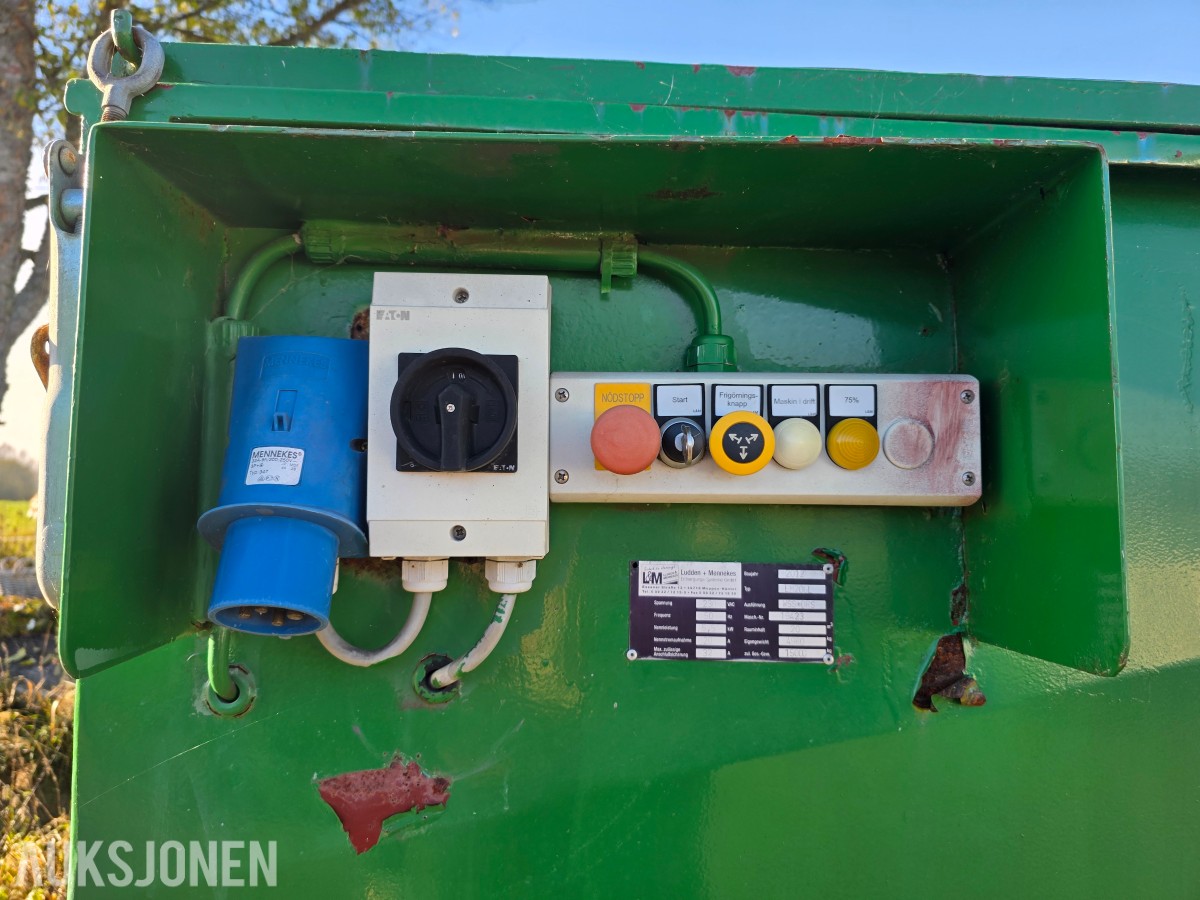 2012 Ludden + Mennekes LM20G1 krokløft-komprimator/presscontainer