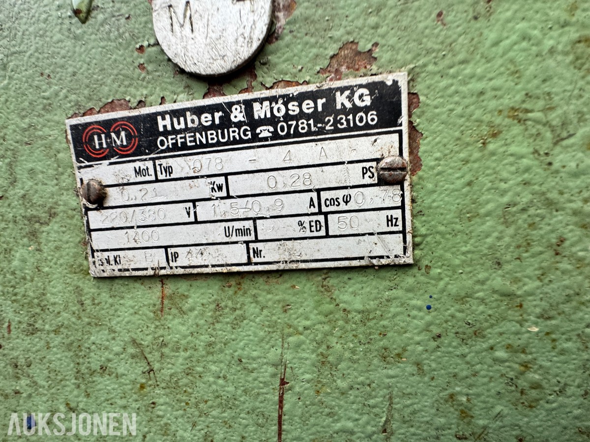 Huber & Moser KG automatisk metallsag – 380 V – automatisk mating – kjøling