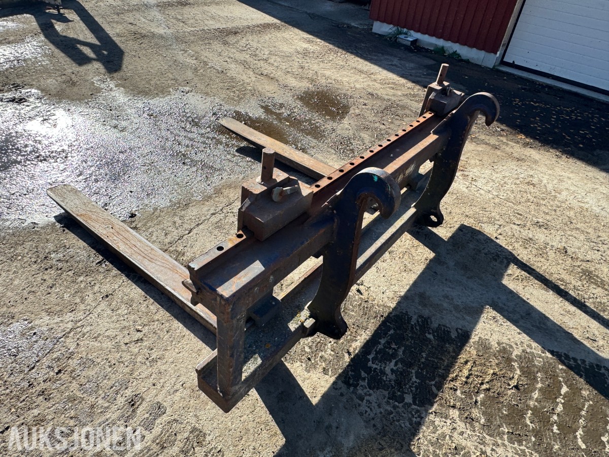 Drivex justerbare pallegaffel for hjullaster, BM feste