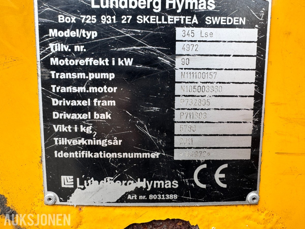 2011 Lundberg 345 LSE med skuffe kun 3155 timer