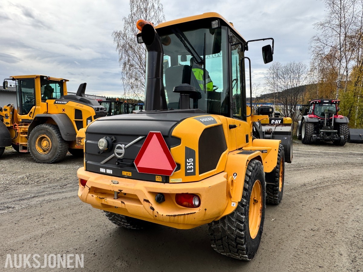 2015 Volvo L35G Hjullaster, 1614 timer, skuffe, hydraulikkuttak