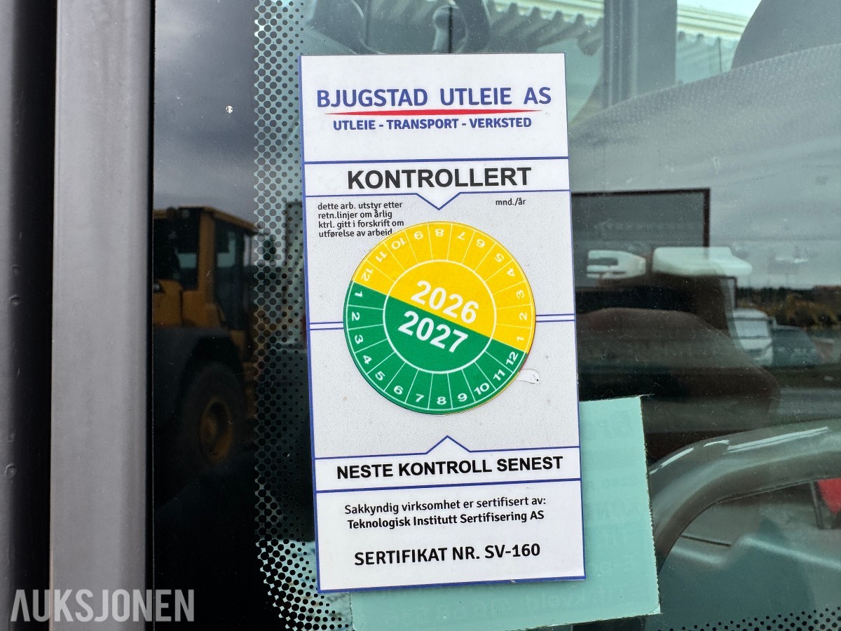 2015 Volvo L35G Hjullaster, 1614 timer, skuffe, hydraulikkuttak