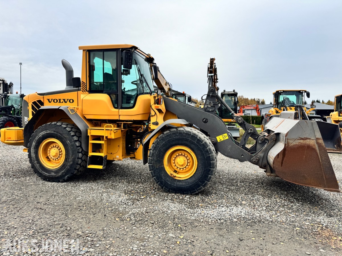 2010 Volvo L70F Hjullaster, 6694 t, skuffe, BM-feste, sentralsmøring
