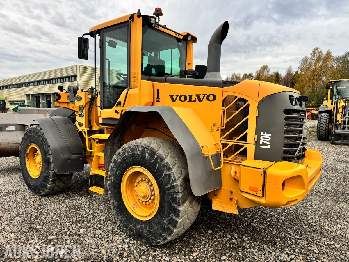 2010 Volvo L70F Hjullaster, 6694 t, skuffe, BM-feste, sentralsmøring