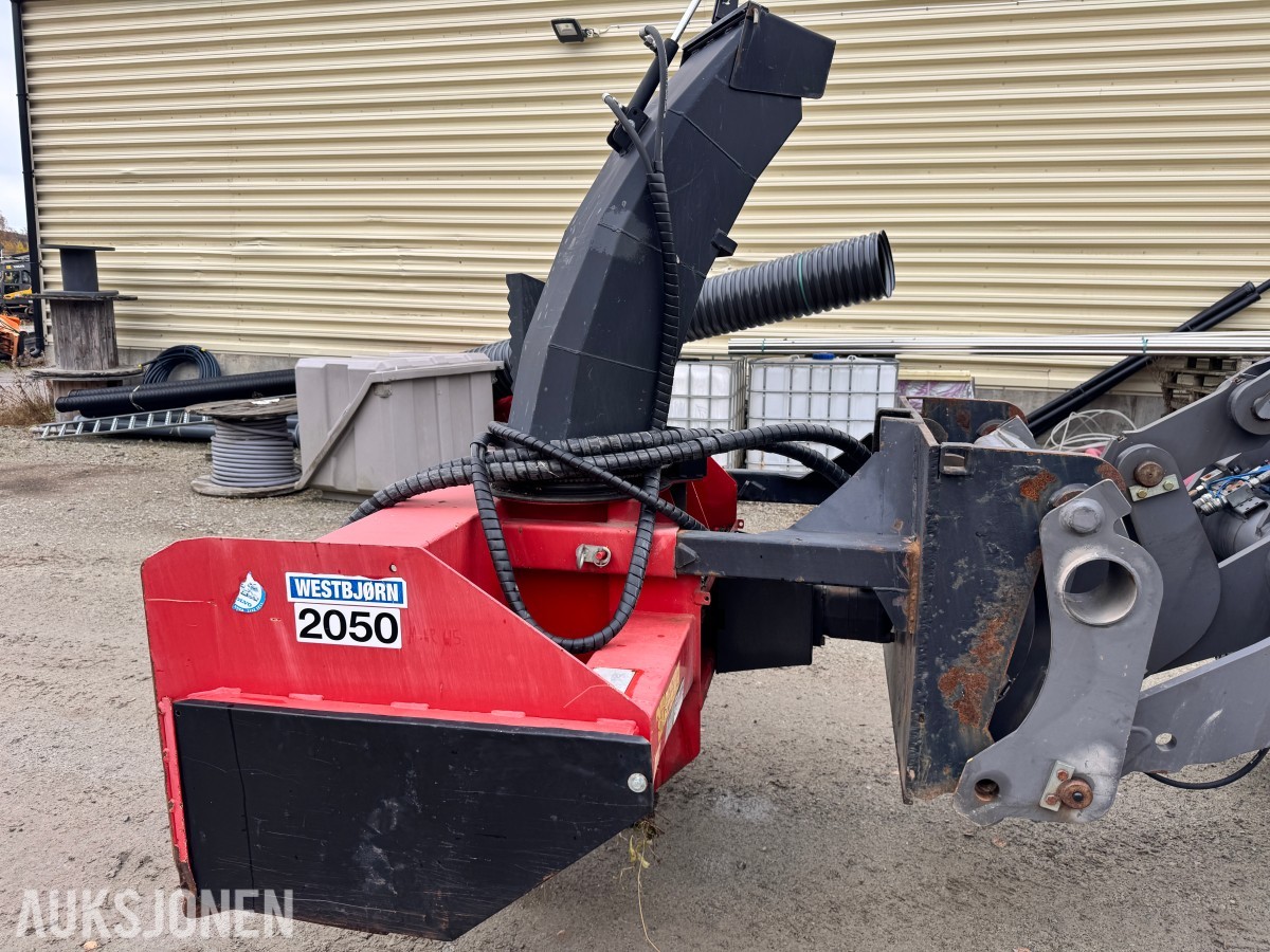 Westbjørn/Hydromann 2050 hydraulisk snøfres for hjullaster og traktor