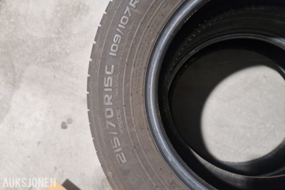 Nokian Hakka C2 215/70R15C - 2 stk - Sommerdekk for varebil - 109/107R - Produsert 2020 - Uten felg