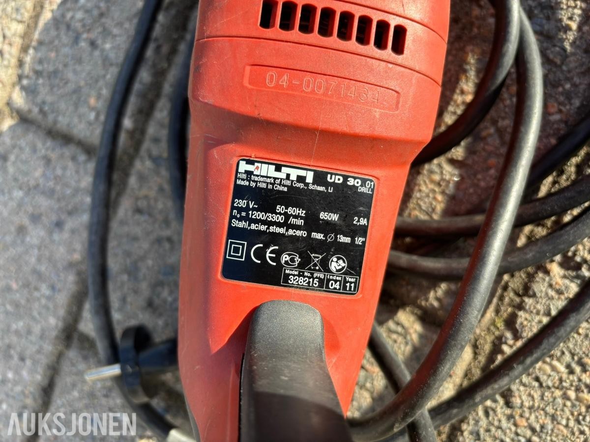 Hilti UD 30 ledningsdrevet boremaskin