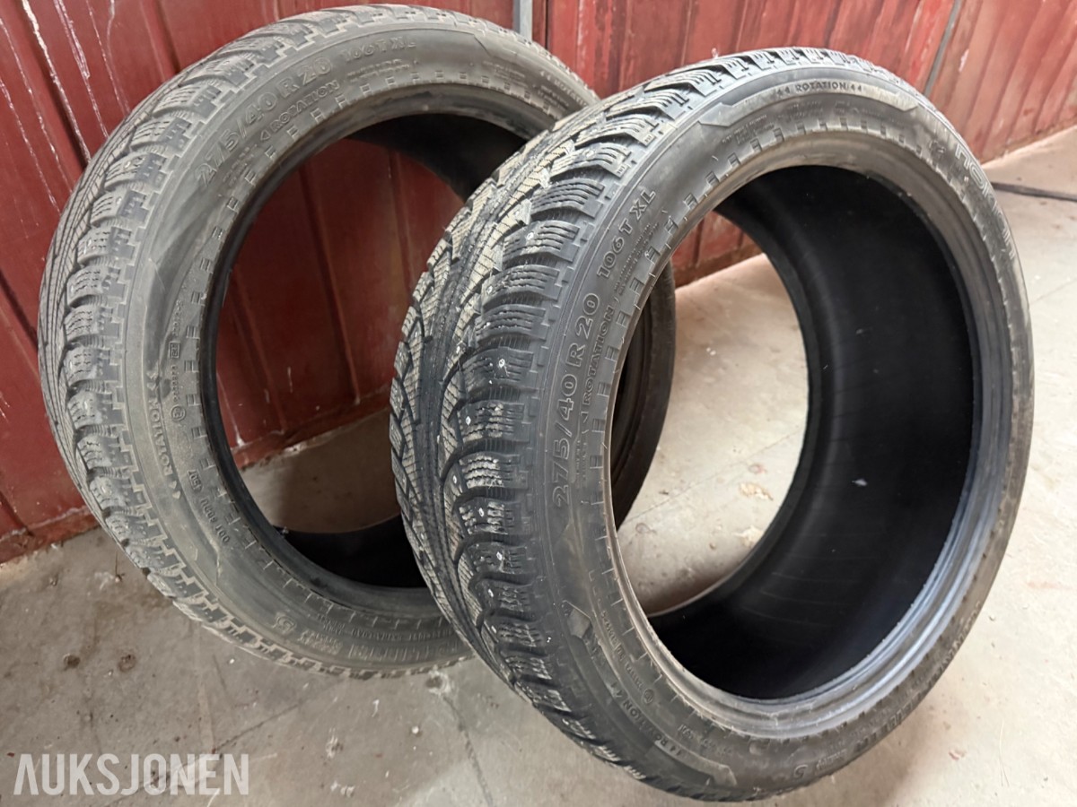 2 stk. Nokian Hakkapalita m/pigg 275 / 40 - R 20