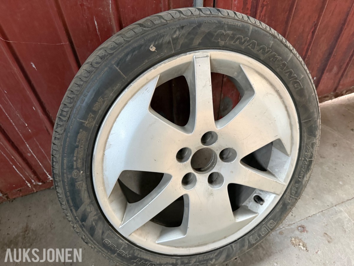4 stk. 17" Felger til Saab (2 stk. med dekk)