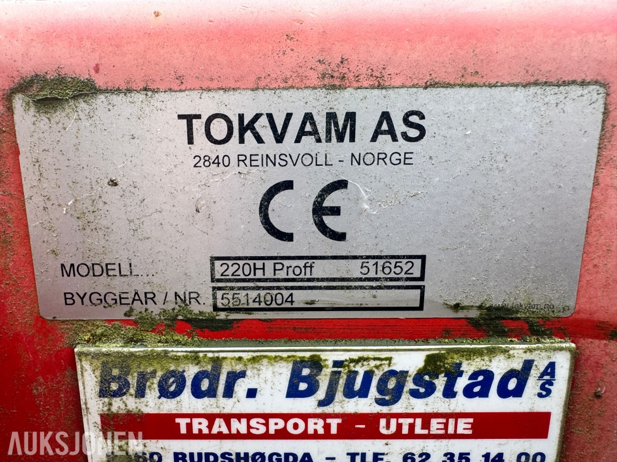 2004 Tokvam 220H 2-trinns snøfreser med S60 feste
