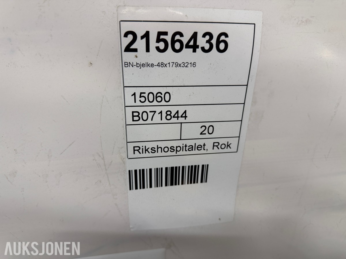 2024 Moelven Limtre BN-bjelke / rettbjelke gran, art.nr. 2156436