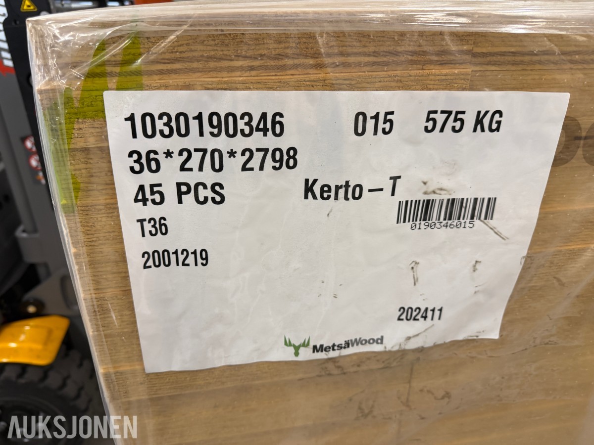 2024 Metsä Wood Kerto-T T36 bjelker