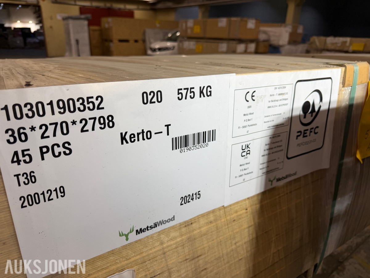 2024 Metsä Wood Kerto-T T36 bjelker