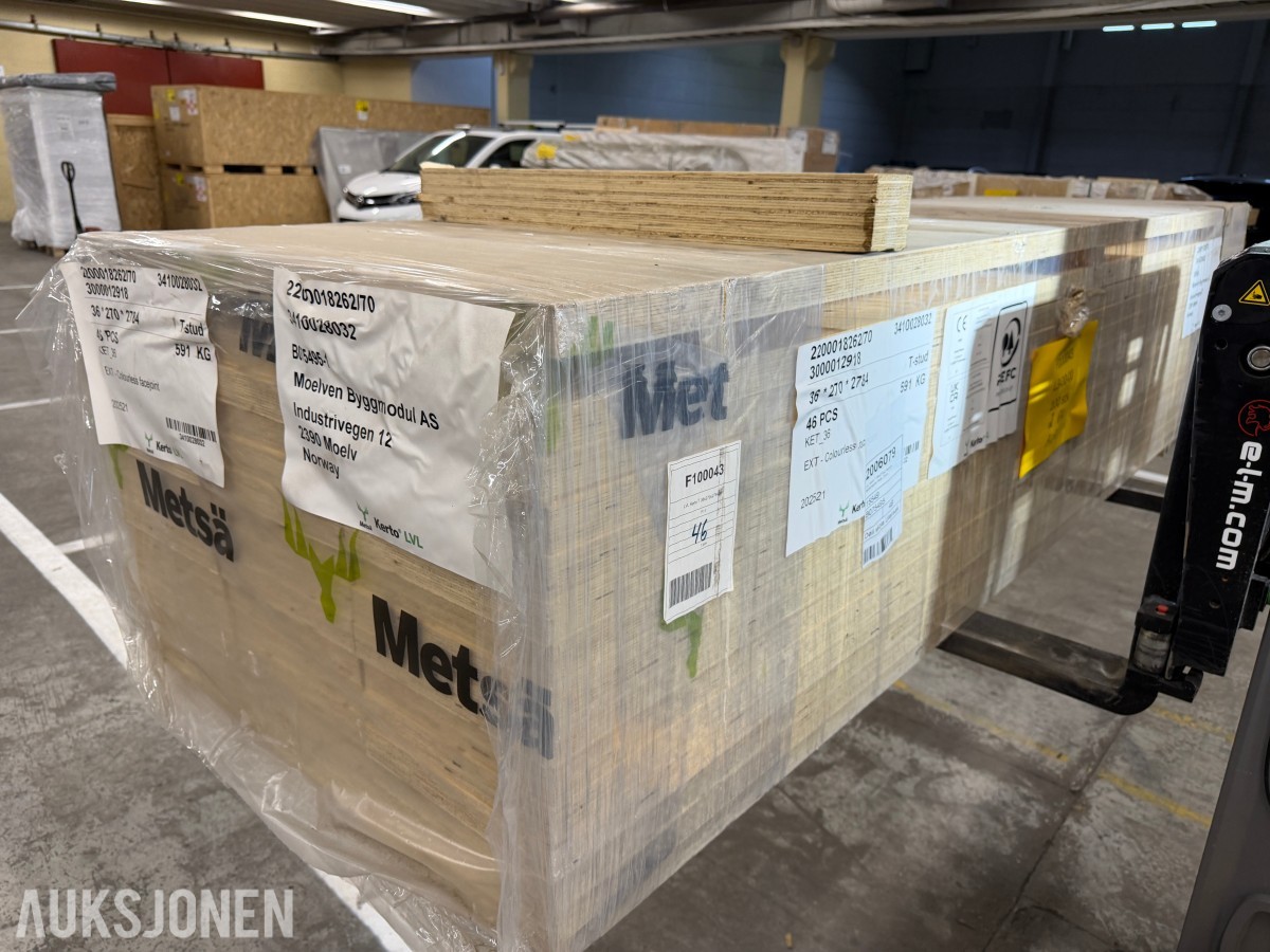 2025 Metsä Wood Kerto LVL T-stud / KET_36 bjelker