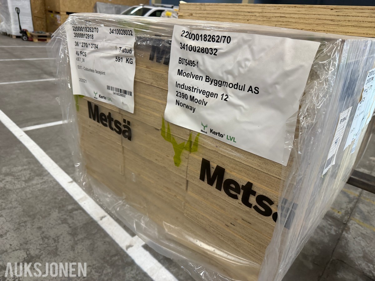 2025 Metsä Wood Kerto LVL T-stud / KET_36 bjelker