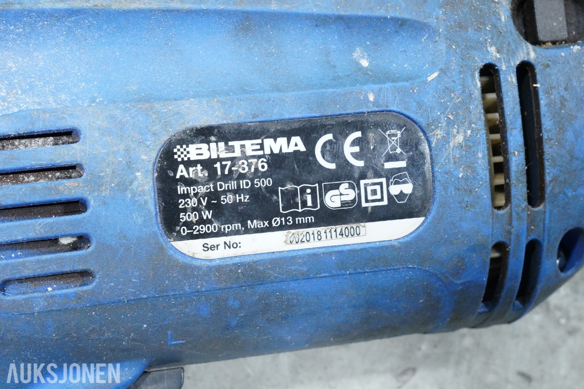 Verksted parti med generator, kompressor, støvsugere og elektroverktøy