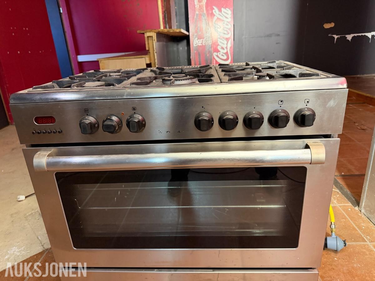 2005 Electrolux kraftig 80 cm gassovn med bakerovn 230v EKM9940X