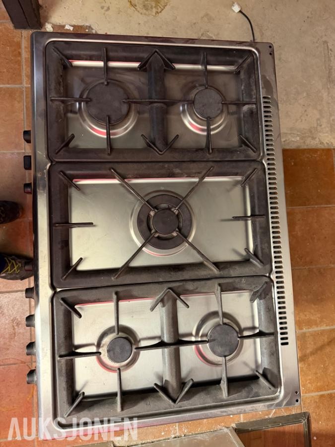 2005 Electrolux kraftig 80 cm gassovn med bakerovn 230v EKM9940X