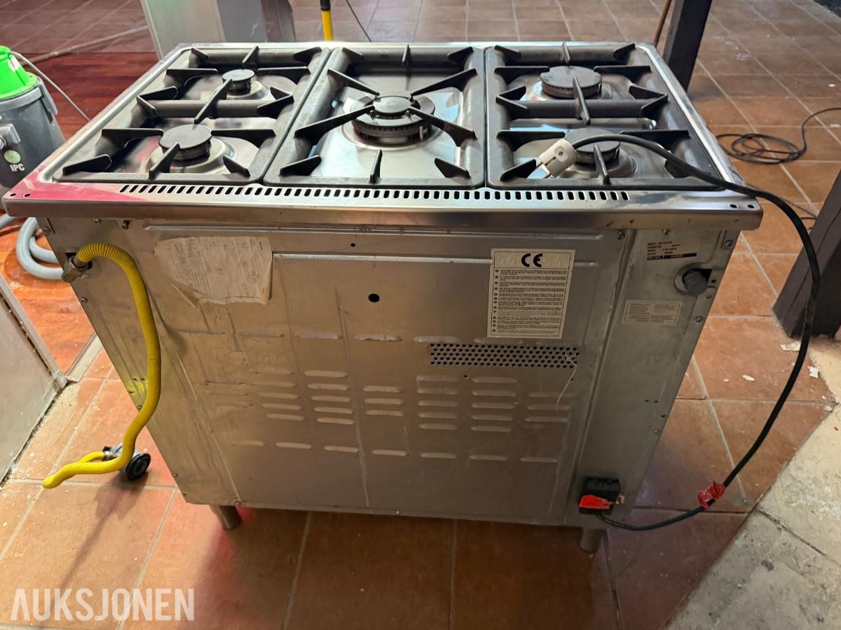 2005 Electrolux kraftig 80 cm gassovn med bakerovn 230v EKM9940X