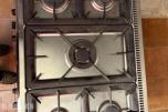 2005 Electrolux kraftig 80 cm gassovn med bakerovn 230v EKM9940X
