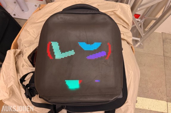 80 stk LED-ryggsekker med programmerbar fargeskjerm