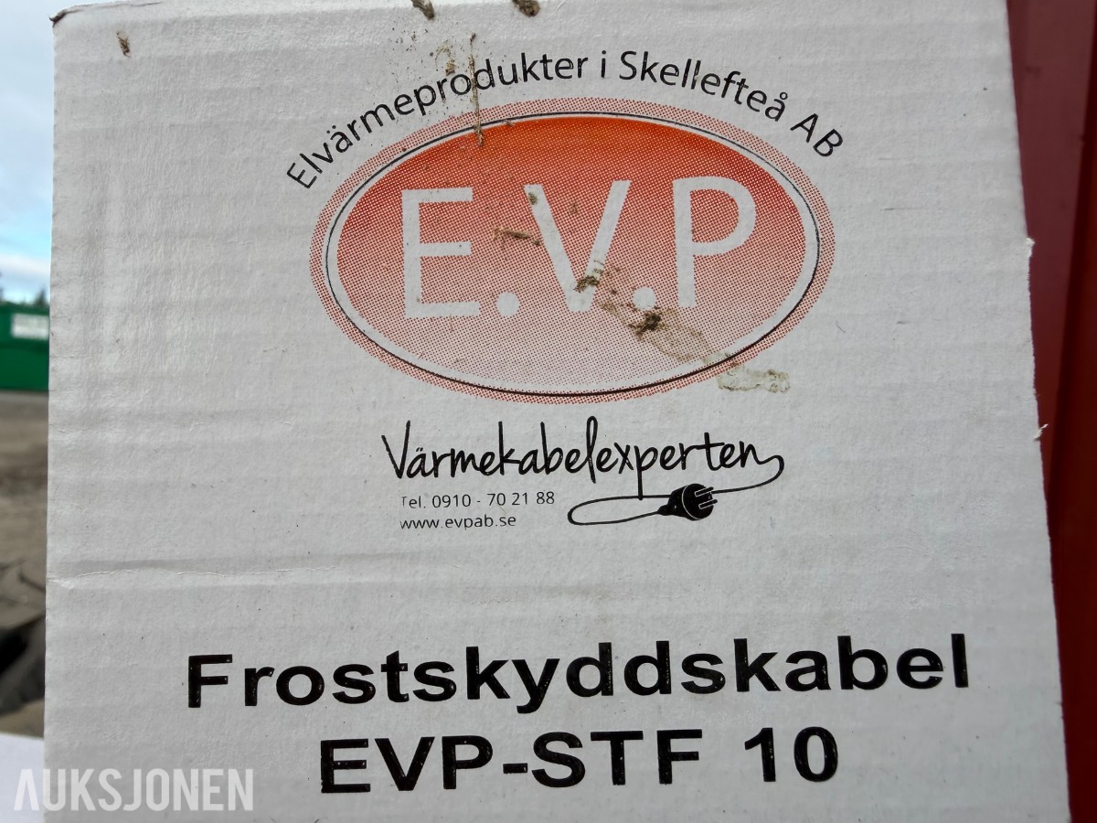 8 stk. EVP Varmekabel (2, 6, 12 og 25 m.)