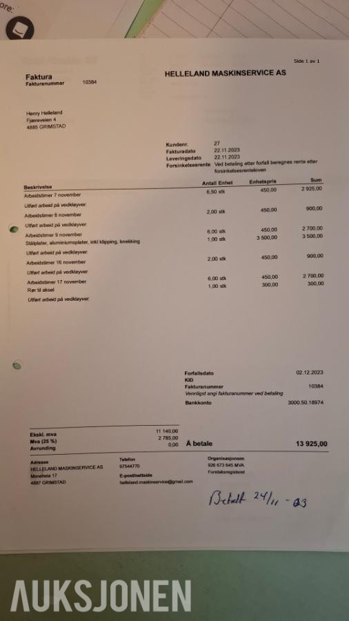 2023 Gardentec  35 tonns vedkløyver - spesialombygd 