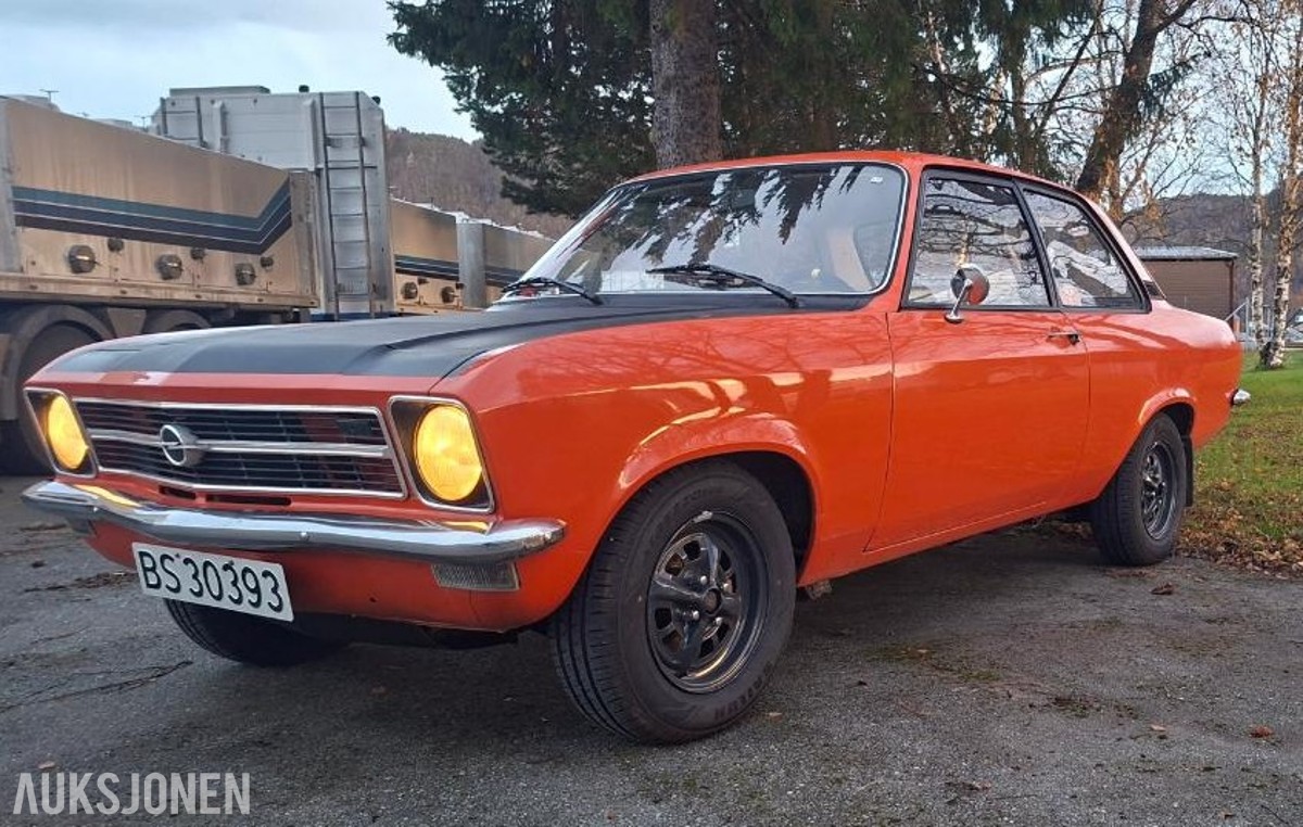 1972 OPEL ASCONA 1.6 80HK 2-DØRS NY WEBER FORGASSER
