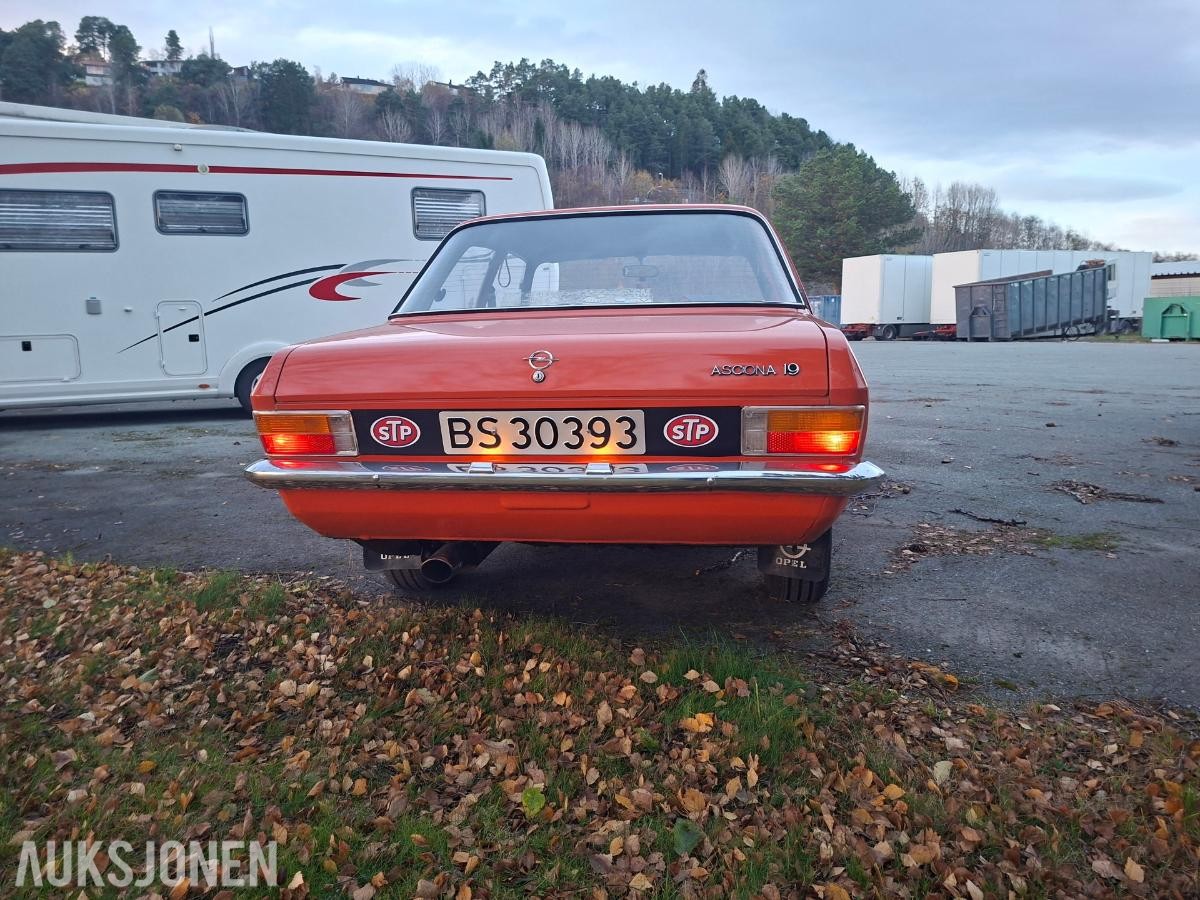 1972 OPEL ASCONA 1.6 80HK 2-DØRS NY WEBER FORGASSER